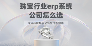 珠宝行业erp系统公司怎么选？珠宝品牌数字化转型选型指南