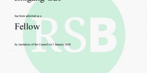 英国皇家生物学会新增会士，中国科学家高志刚荣获殊荣！