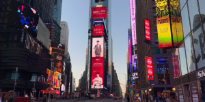 Lamett乐迈石晶携手肖战点亮纽约时代广场，彰显国际高端品牌影响力