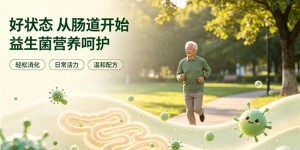 老人肠道弱消化差用哪种益生菌调理合适？0糖0脂轻负担，温和促进肠道蠕动