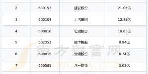 叉车制造板块股票前10强：2024年第二季度财务费用排名