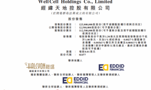 经纬天地冲刺港交所今起招股，艾德金融、铠盛资本联席保荐