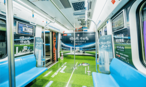 海信新风空调携手青岛地铁，欧洲杯专列亮相3号线