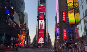 Lamett乐迈石晶携手肖战点亮纽约时代广场，彰显国际高端品牌影响力